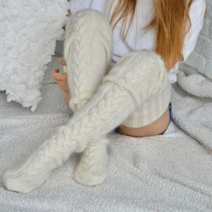 Cable Knitted High Boot Socks