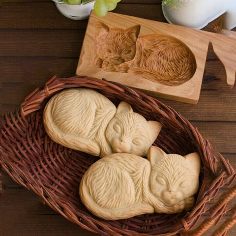 Carved Wooden Cookie Mold