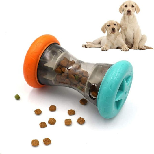 Barbell Food Dispensing Pup Toy