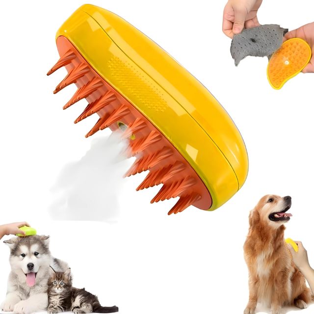 Steamy Dog Brush - No More Fur Everywhere