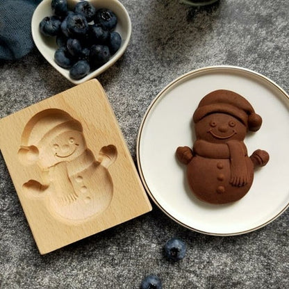 Carved Wooden Cookie Mold