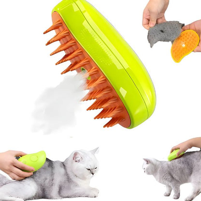 Steamy Cat Brush - No More Fur Everywhere