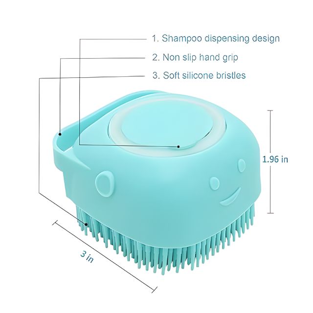 Dog Shampoo Brush - Easy, Clean Baths Every Time