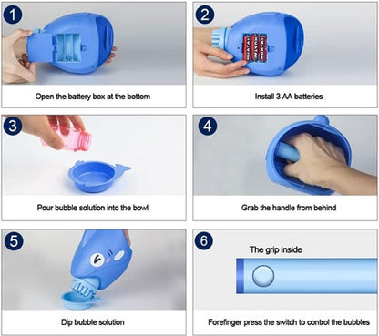 15-Hole Shark - Gatling Bubble Machine