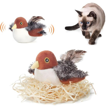 Interactive Chirping Bird Cat Toy