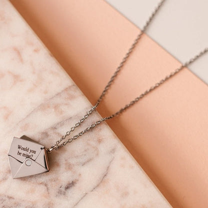 Customized Love Letter Envelope Necklace