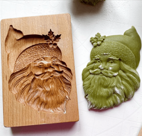 Carved Wooden Cookie Mold