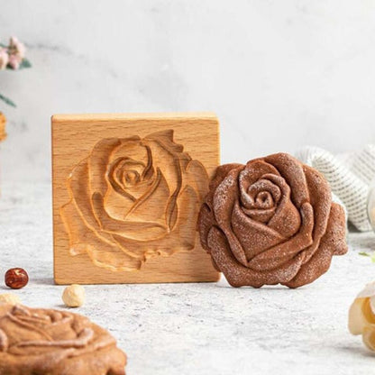 Carved Wooden Cookie Mold