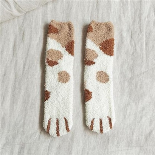 Cat Paw Fuzzy Socks