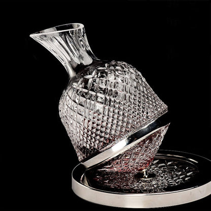 Crystal 360° Spinning Decanter