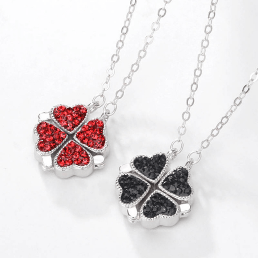 Lucky Heart Two-sided Foldable Necklace